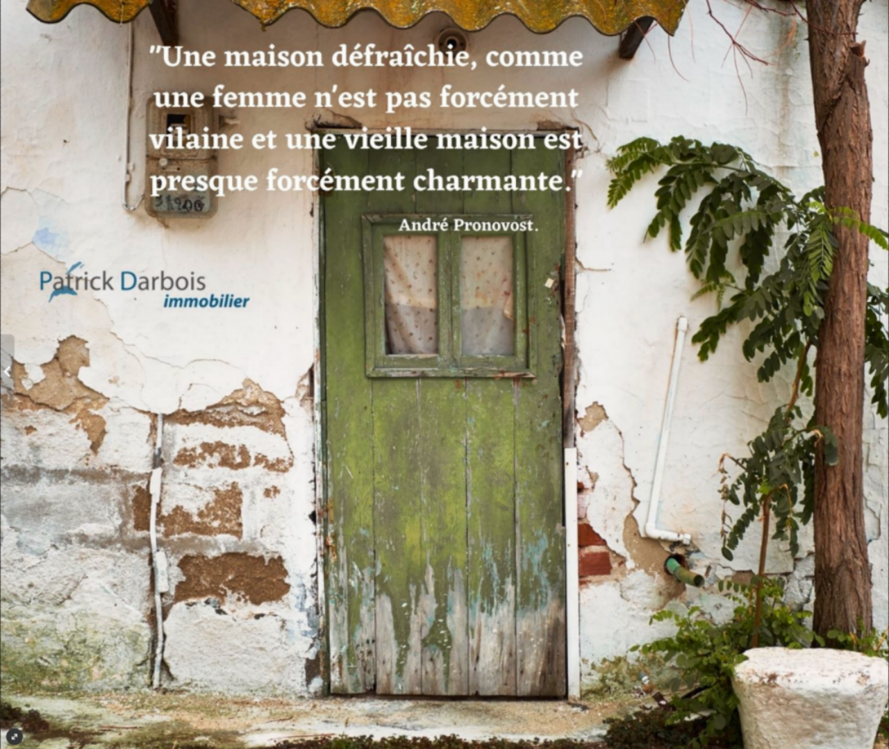 Citation immobilière d’André Pronovost>